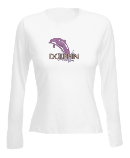 Mustershirt Delphin Delphin mit Text